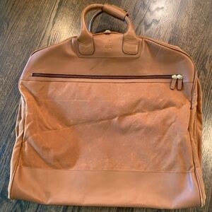 Rare Augusta Leather Suede Garment Bag